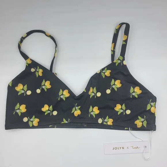 NWT Jolyn Keramas Bikini Top, Lemon Drop, Size Medium - Picture 3 of 6